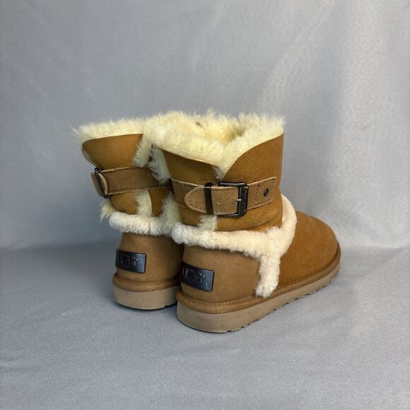 Womens Youth UGG Boots Sz 5 (fits 6) Chestnut Airehart VCHS #1008228 $180 - Picture 10 of 15